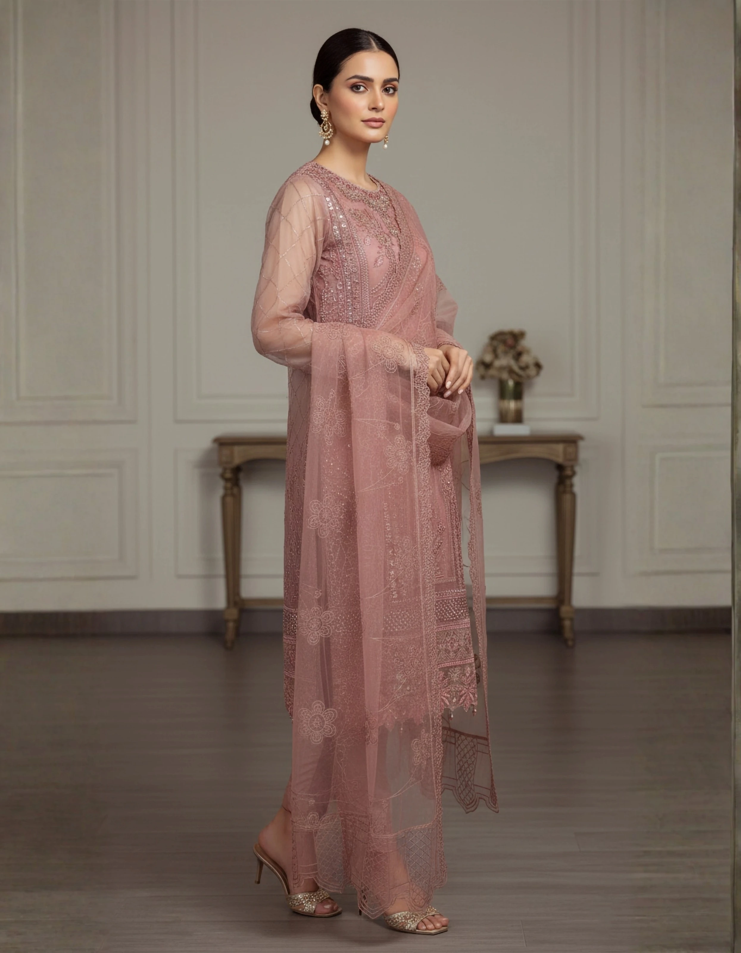 ZS SIGNATURE – MAUVE ORGANZA - Image 3