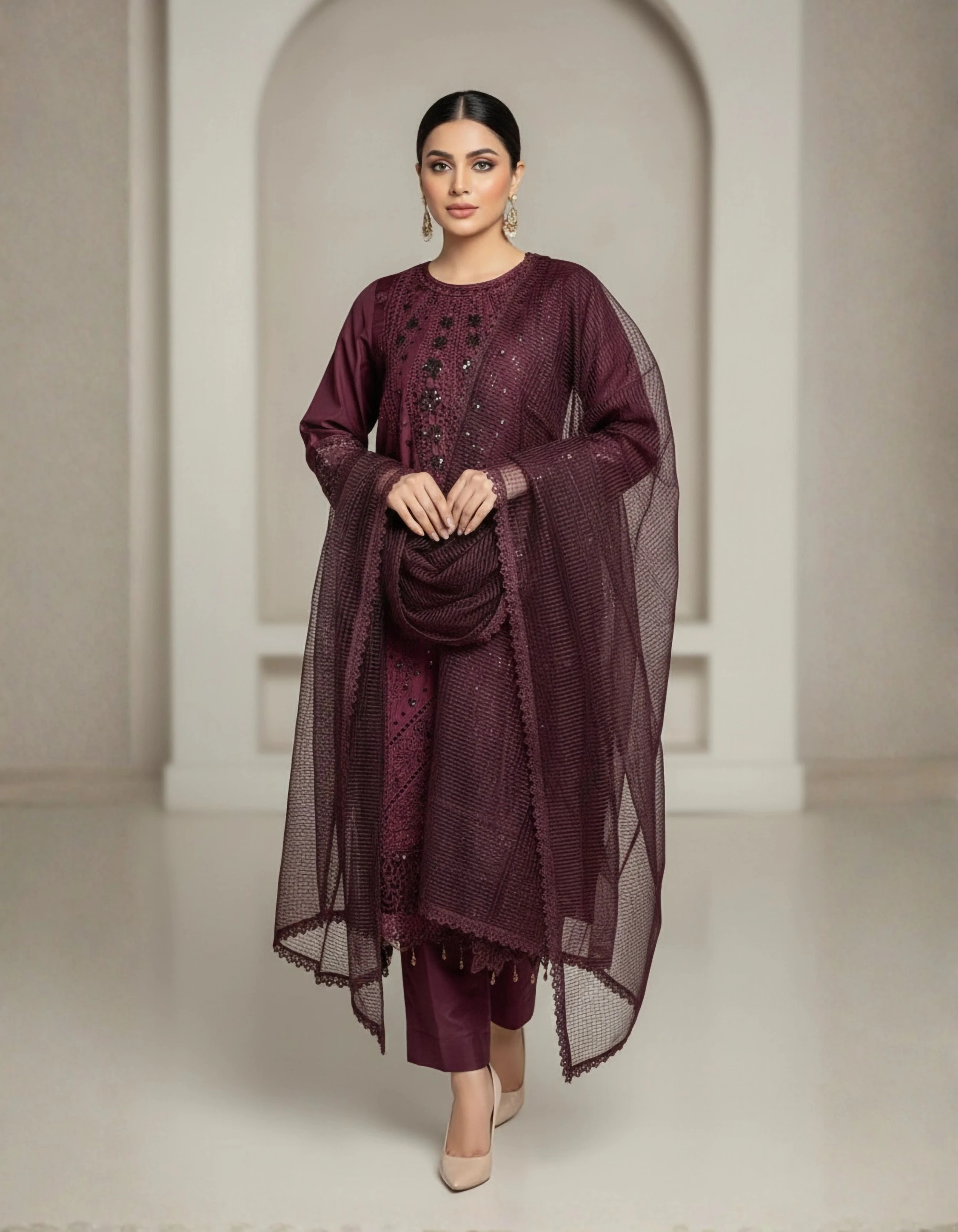 ZS SIGNATURE – DEEP PLUM VISCOSE