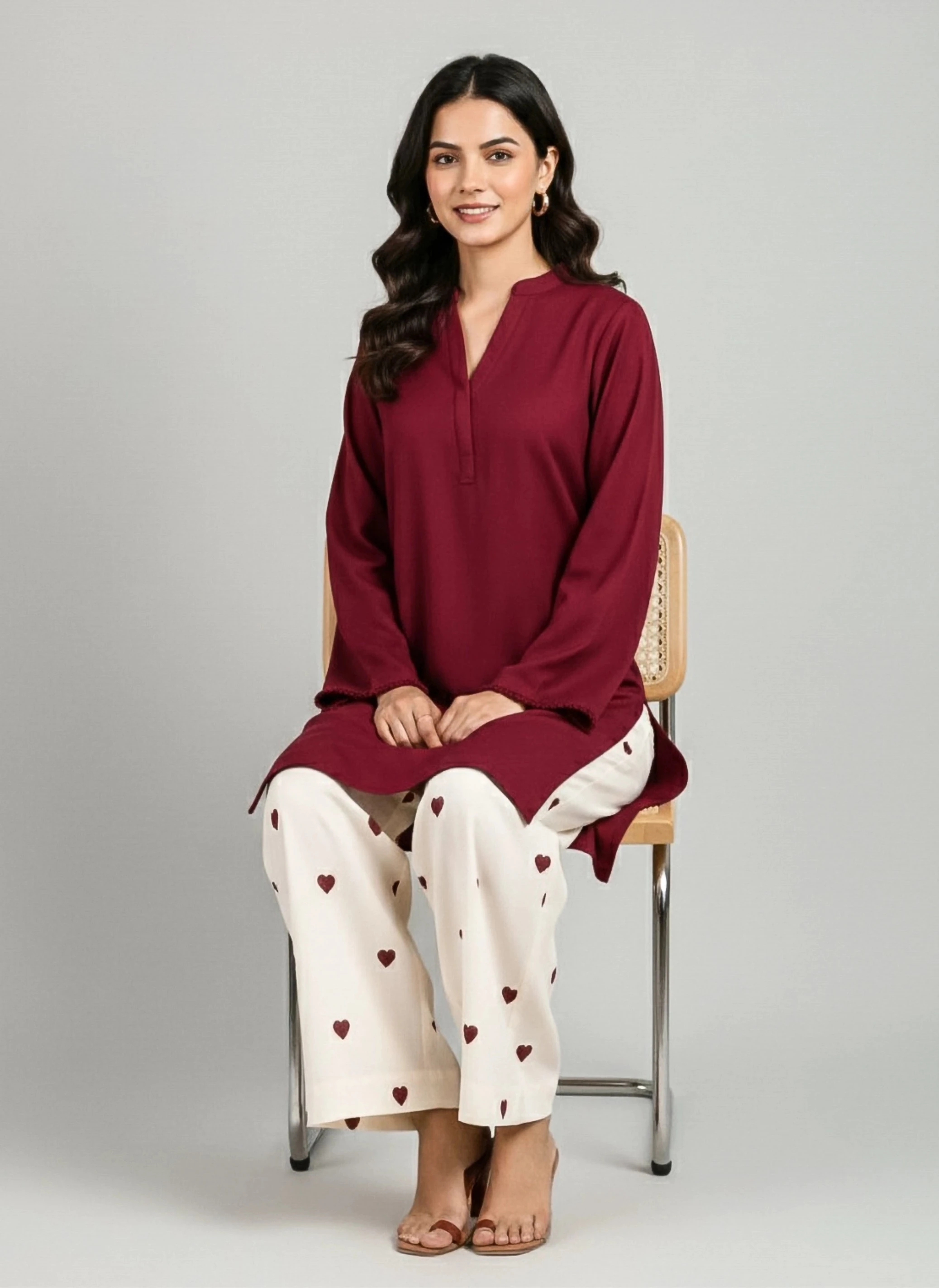 ZS RED HEART 2PIECE - Image 3