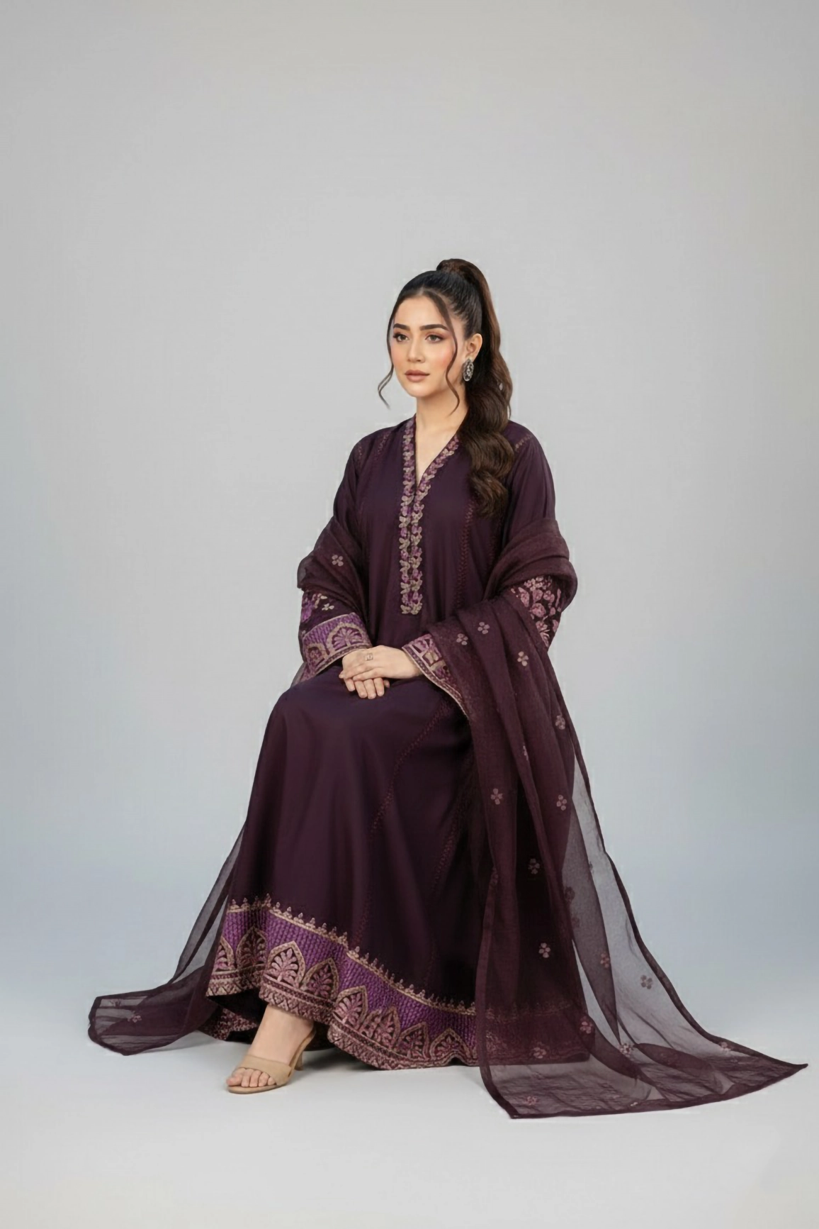 ZS-DEEP PLUM 3PIECE - Image 3